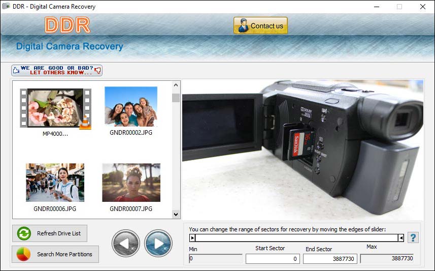 Data Doctor Recovery Digital Camera software